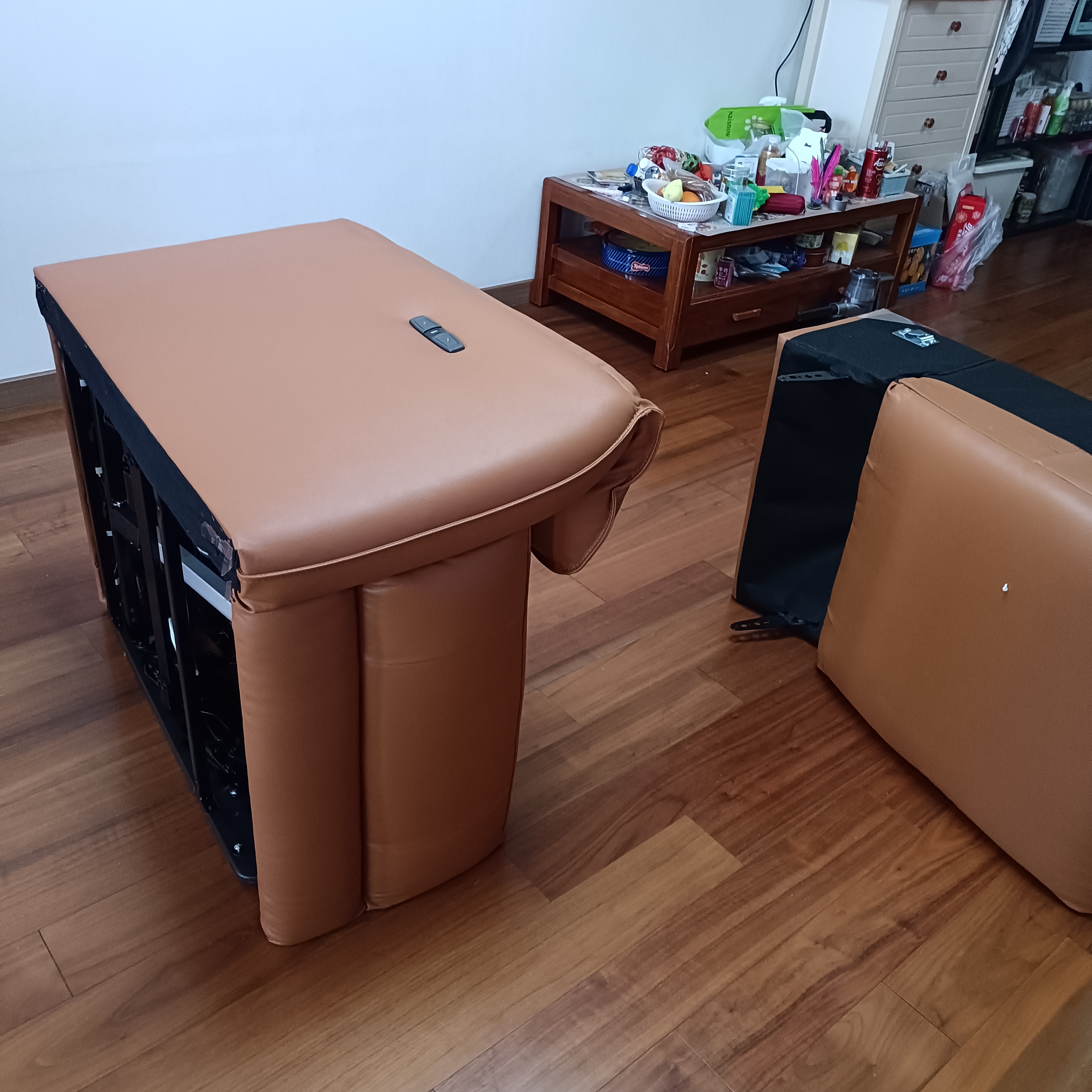 芝华仕头等舱功能客厅沙发电动智能躺椅0靠墙牛皮奶油风小户型小象11323 【头层牛皮|送抱枕*2】2.13M-赤霞橙-小三座双电 优先发货（详询客服） 实拍图