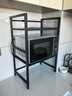 可相兔厨房微波炉置物架可伸缩台置式电饭煲支架台面多层烤箱锅具收纳架 黑色双层【可伸缩】带砧板架+钩 实拍图