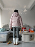 森马（Semir）羽绒服女90绒可爱花苞帽2025冬休闲通勤三防厚外套109725113028 实拍图