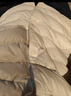 鸭鸭（YAYA）佟丽娅同款轻薄羽绒服女新款冬季短款圆领内胆修身时尚薄外套男 米白色【女款无领】 2XL 【建议125-140斤】 实拍图