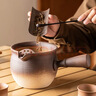 瓷友茗粗陶煮茶壶煮茶器奶茶罐烤奶壶炭炉围炉煮茶罐罐奶茶壶陶罐 实拍图