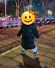 保姆鹅 儿童羽绒服长款巨厚高充绒防风保暖中大童宝宝冬装外套[NM2537] 炭黑 140 实拍图