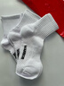回力袜子男7A抗菌防臭运动耐磨透气减震按摩底跑步篮球袜中筒休闲袜 白色 3双 实拍图