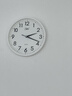 康巴丝（Compas）挂钟客厅 静音钟表客厅石英钟表挂墙时钟 C2866 白色 30.5cm直径 实拍图
