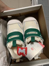 牧童婴儿步前鞋冬款加绒宝宝棉鞋男卡通软底学步稳护鞋女童 绿鳄19 实拍图