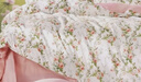 富安娜床上四件套纯棉100%全棉床单四件套双人加大被套枕套汐颜1米8床粉家居馆 实拍图