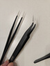 得力（deli）工具不锈钢镊子弯头细尖头小镊子维修工具套装 3件套 DL396003 实拍图