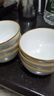 陶瓷碗家用喜庆乔迁新居碗碟餐具套装岁月静好饭碗 岁月静好3碗 实拍图