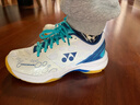 尤尼克斯YONEX羽毛球鞋yy入门级训练减震动力垫男女SHB101CR 白/蓝36码 实拍图