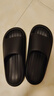 朴西新款EVA踩屎感厚底拖鞋女士居家室内情侣拖鞋男 黑色 44-45 实拍图
