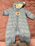 巴拉巴拉童装婴儿连体羽绒服轻薄羽绒服宝宝衣服2025冬装抱衣爬服男童女童 蓝色小熊-白鸭绒 90 cm-充绒量47g 实拍图