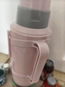 SIMELO明月保温瓶玻璃内胆热水壶加厚宿舍热水瓶3.2L优雅粉 实拍图