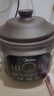 美的（Midea）电炖锅电煮锅电砂锅 炖汤盅电炖盅煲汤炖汤煮粥紫陶锅 4L可定时60min热水快炖一体多功能锅DGE4052 实拍图