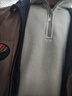 探拓（TECTOP）抓绒衣 户外加厚保暖男抓绒衣纯色立领半开衫柔软舒适抓绒衣 MZRY033 男款灰色 L 实拍图