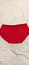 浪莎（LangSha）本命年内裤女纯棉属马年结婚中腰三角裤4条装全棉裆骐骥红女内裤 实拍图