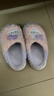 冬季儿童棉拖鞋男女童保暖防滑加绒亲子包跟中小童宝宝毛毛棉拖鞋 升级版西瓜红兔子拖鞋 12 32/33码（内长19CM适合脚长18 实拍图