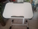 甄严选 可移动电脑桌升降床边桌床上学习桌办公懒人书桌简易折叠小桌子 【可折叠】暖白色60*40CM 实拍图
