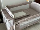 优乐博（ULOP）婴儿床可折叠可移动0-3岁宝宝床多功能婴儿床可升降婴儿拼接床 尿布台婴儿床二合一摇篮摇摇床 一键折叠床豪华款 婴儿用品实用新生儿见面礼物便携折叠婴儿床 实拍图