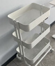 宜家（IKEA）拉斯克家居小推车三层置物架移动茶水桌客厅咖啡桌厨房储物收纳架 【升级款】白色小号 28*38*61cm 实拍图