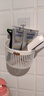 简约置物篮多功能置物筐小挂篮置物架浴室吊篮卫生间床边壁挂式收 收纳篮白色3个 实拍图
