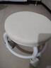 【京喜甄选】椅子万向轮美缝凳子带轮旋转擦地矮凳美甲修脚凳滑轮 儿童凳-米白色款 实拍图