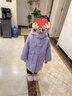 玛米玛卡（MOMOCO）儿童外套冬季女童大衣加绒甜美时尚爱心呢子大衣 紫色 120 实拍图