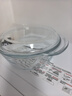 格娜斯学生泡面碗双耳透明玻璃碗带盖微波炉专用碗耐热汤碗面碗沙拉碗1L 实拍图