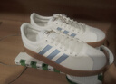 adidas「T头鞋」VL COURT 2.0复古休闲板鞋德训鞋阿迪达斯轻运动 汉玉白/蓝色/金色 (推荐女生选小半码)   36.5 实拍图