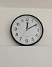 康巴丝（Compas）挂钟客厅2025款简约办公日历钟表石英钟表挂墙时钟 3221黑白色 实拍图