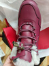 足力健老人鞋雪地靴加厚棉鞋羊毛鞋2296303D 女/雅致红 38 实拍图
