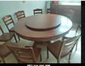 歆菲逸 实木餐桌家用圆形转盘餐桌椅组合吃饭桌中式圆桌餐厅家具桌子 1.6米餐桌+10椅带转盘 实拍图