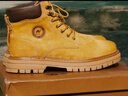 骆驼（CAMEL）王俊凯同款冬加绒户外工装马丁大黄靴男 G15W136025R 沙漠黄 42 实拍图