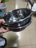 不锈钢洗菜盆沥水篮淘米筛 30cm实盆+漏盆 实拍图