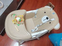巧乐熊宝宝餐椅可折叠0-6岁婴幼儿童成长吃饭餐桌椅防侧翻多功能学坐椅 可折叠】黄油小熊【万向轮+坐垫+双餐盘+置物篮】 实拍图
