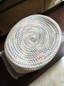 圆本桌面杂物整理筐手工编织棉线收纳篮化妆品刷口红零食储物筐大容量 实拍图