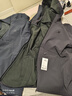 特步防泼水外套秋冬新款男夹克上衣跑步服户外骑行服双层风衣运动服 0109加绒-熔岩灰-经典简约 XL 实拍图