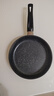 【亏本清仓】韩式麦饭石色不粘锅平底锅铁锅电磁炉不带盖 黑色小煎锅 16cm 实拍图