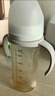 贝亲（Pigeon）自然离乳PPSU重力球吸管奶瓶双把手330ml12月+(附带奶嘴12月*2支) 实拍图