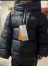 雪中飞儿童羽绒服男女童装新款秋冬季加厚保暖外套百搭面包服 黑色 130 实拍图
