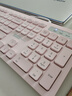 联想（lenovo）有线键盘KL31 巧克力按键 全尺寸键盘 USB 商务电脑办公键盘 笔记本台式机一体机键盘 粉色 实拍图
