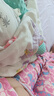 童颜新生婴儿包单纯棉a类产房襁褓裹布包巾四季抱被睡袋用品 2条 实拍图