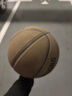 SANGESGRG 真皮牛皮篮球 牛皮耐磨防滑蓝球 室内室外7号比赛水泥地成人学生 棕黄色 实拍图
