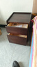京东京造实木床头柜 天然橡胶木|大容量2抽 卧室收纳柜储物柜 黑胡桃 实拍图