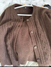 优衣库童装女童souffle yarn舒芙蕾开衫长袖毛衣外套478173 38 深褐色 160 实拍图