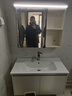 恒洁（HEGII）浴室柜E0级陶瓷一体盆智能美妆柜组合BC2500(BM2201S-80K3奶油白 实拍图
