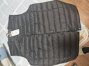 京东京造【零压排骨羽绒】轻薄羽绒服男外套冬季防钻绒马甲背心曜石黑 XL 实拍图