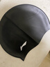 李宁（LI-NING）李宁 LI-NING 长发硅胶防水游泳帽 男女士泳帽 LSJK808黑色 实拍图