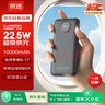 京选京东自有品牌 【3C认证可上飞机】22.5W快充10000mAh黑色充电宝PD20W电源适用苹果小米华为手机 实拍图