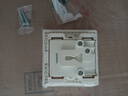 西门子开关插座 嵌入式插座 10A五孔可调节深度冰箱隐藏插座 雅白色 实拍图