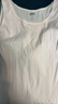 宜而爽【100%纯棉】女士背心罗纹打底衫修身无袖全棉T恤短袖上衣 实拍图